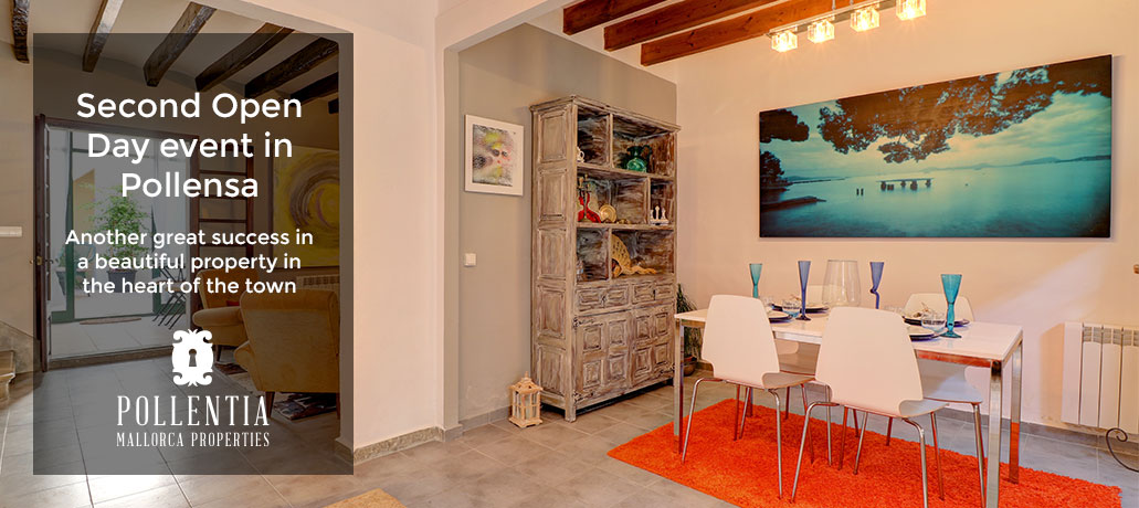 Pollentia Properties Mallorca celebrates its second Open Day in a townhouse for sale in Pollensa