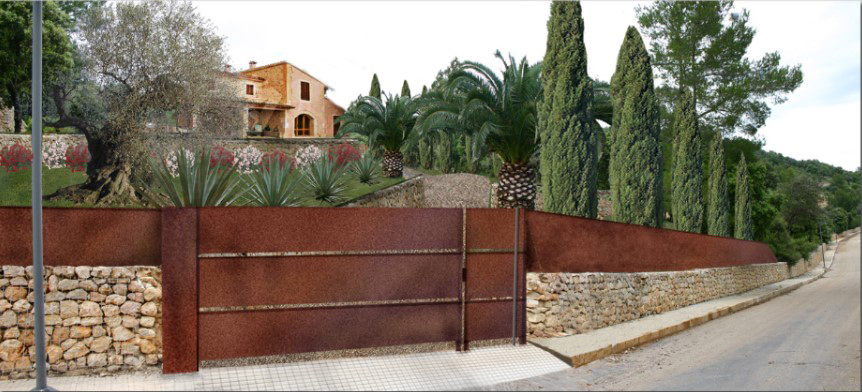 Eines unserer Gartenprojekte auf Mallorca (Render)